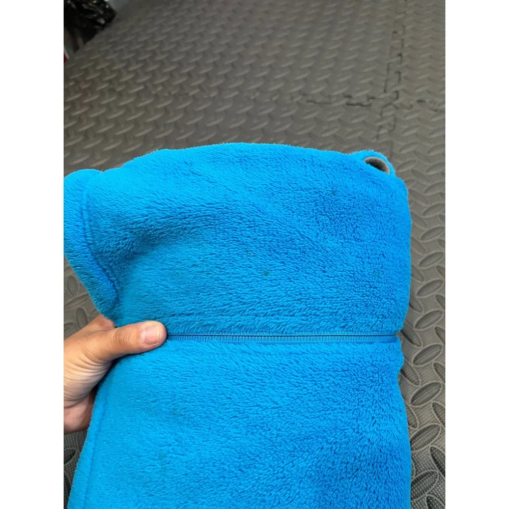 The North Face Summit Series Fleece Jacket Womens L Blue Full Zip Mock Neck